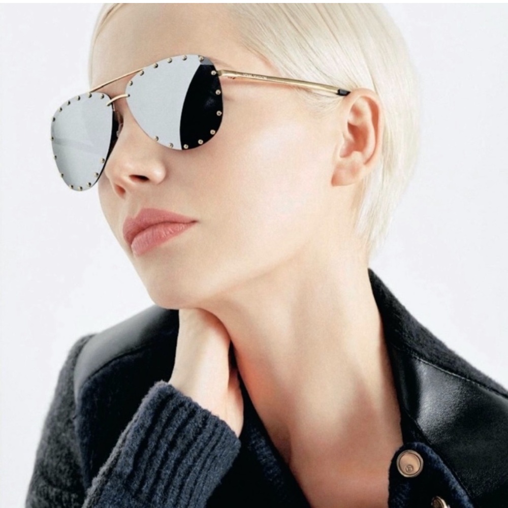 LOUIS VUITTON Party Sunglasses Gold Frame Mirror Lens -RARE and hard to find